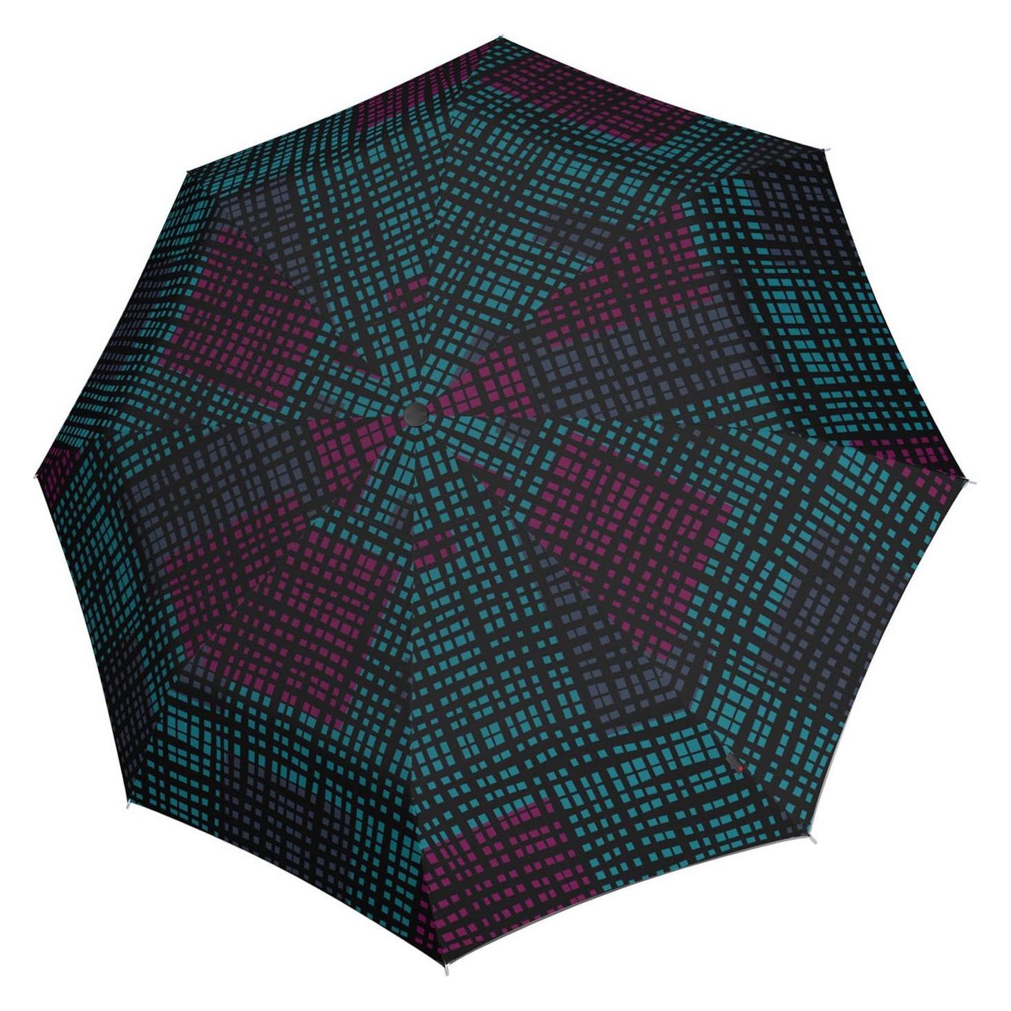 Knirps, Unisex, Regenschirm, T.760 Long Automatic, Mehrfarbig, Schwarz