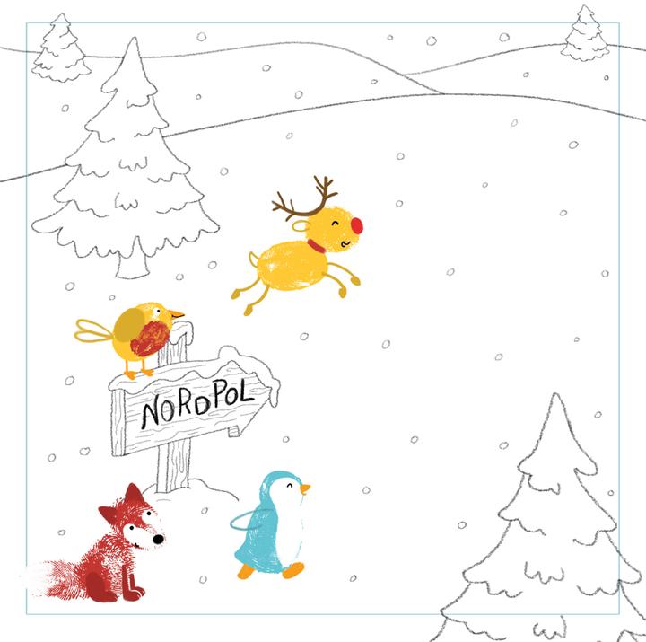 Produktbild Fingerstempeln. Bastelblock Weihnachten