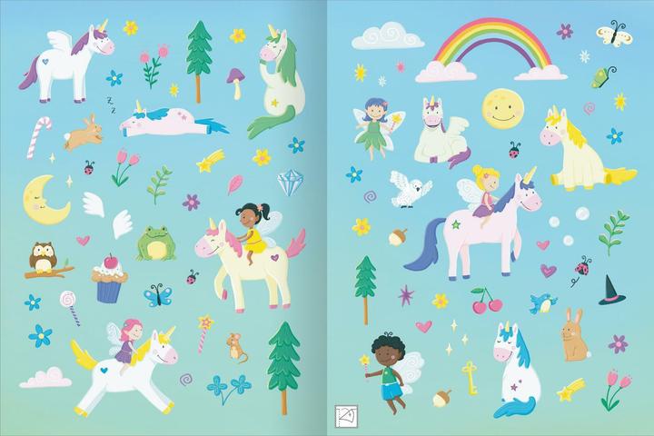 Produktbild Mein flauschiges Stickerheft – Einhörner (400 Sticker)