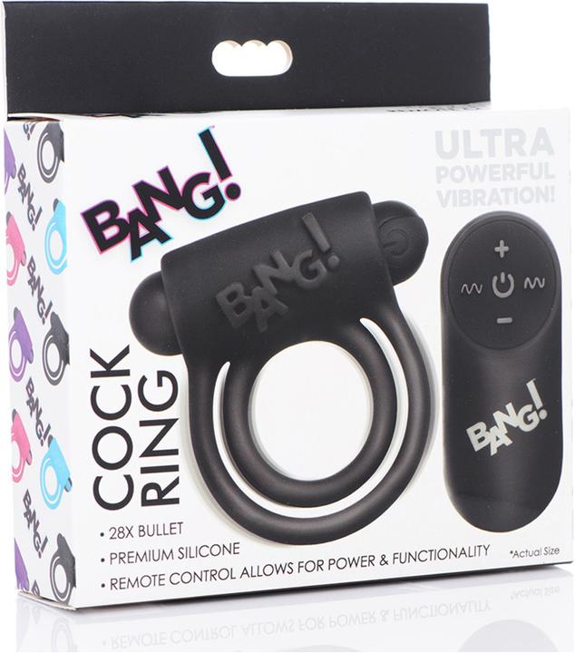 Produktbild XR Brands Silicone Cock Ring & Bullet with Remote Control (7.70 cm)