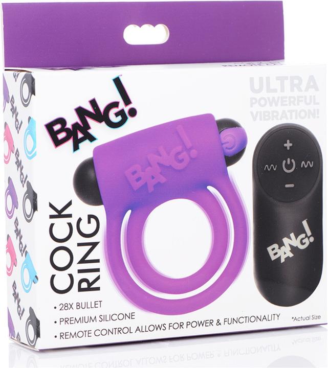 Produktbild XR Brands Silicone Cock Ring & Bullet with Remote Control (7.70 cm)