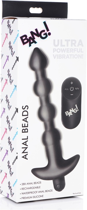 Image du produit XR Brands Perles anales vibrantes en silicone et télécommande