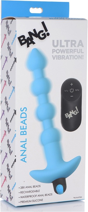 Image du produit XR Brands Perles anales vibrantes en silicone & télécommande