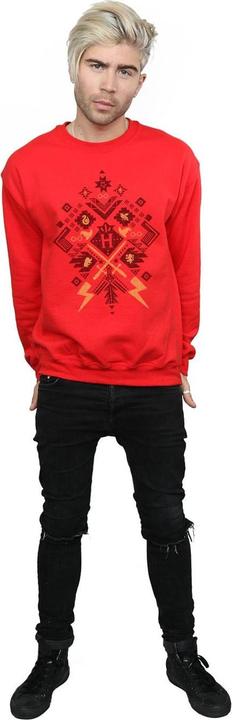 Actual product image Mens Christmas Fair Isle Sweatshirt (XXL)