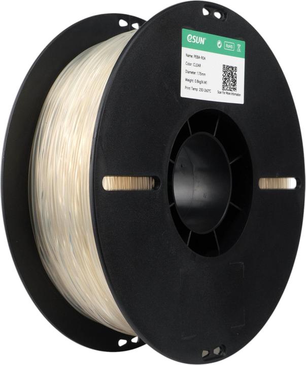 Produktbild eSUN Filament PEBA 90A Transparent 1.75 mm 1 kg (PEBA, 1000 g)