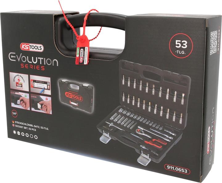 Productafbeelding KS Tools 1/4 doppenset 53 stuks.