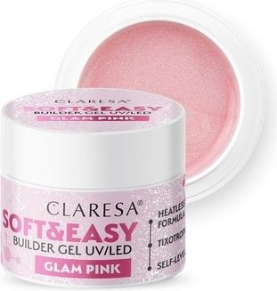 Claresa Builder Gel Soft & Easy Glam Pink 90g