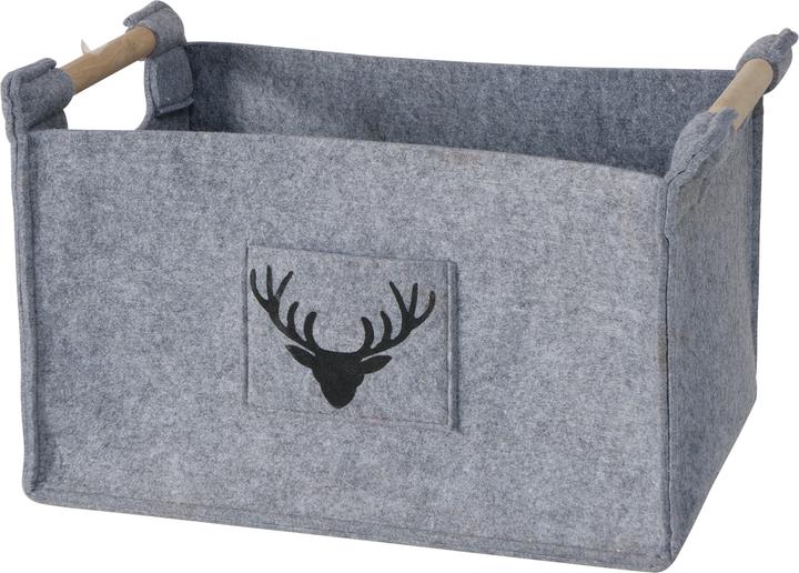 Actual product image Boltze Home Storage Basket Karly Set of 3, Gray (3 x, 50 x 35 x 31.5 cm)