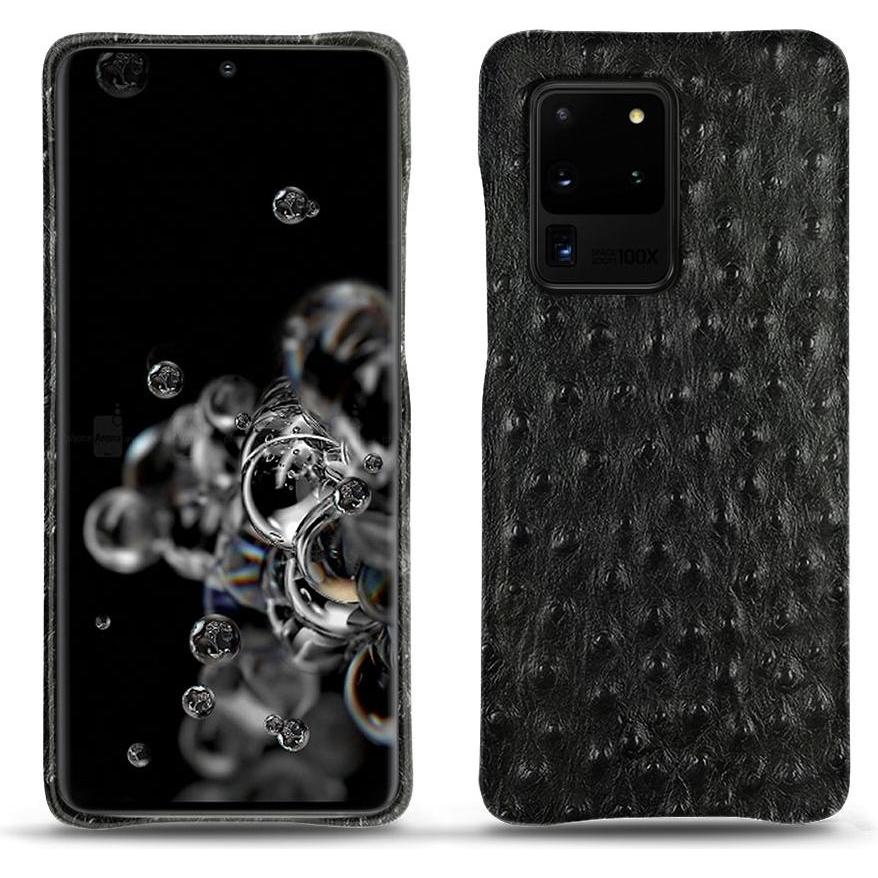 Noreve Lederschutzhülle (Samsung Galaxy S20 Ultra 5G), Smartphone Hülle, Schwarz