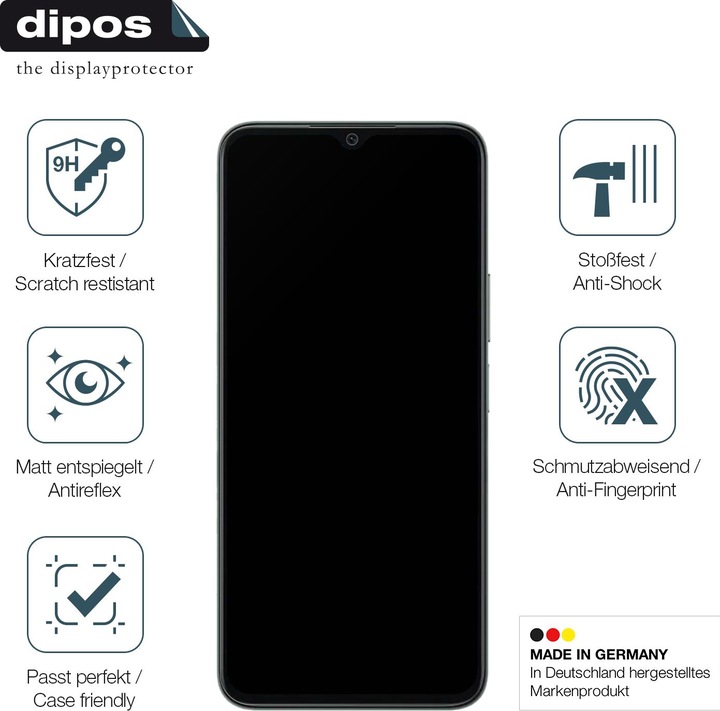 Actual product image Dipos Anti-Shock Screen Protector Matte (1 Piece, Honor X6)