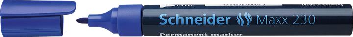 Image du produit Schneider Marqueur permanent Maxx 230 Largeur de trait : 1-3 mm Couleur de l'encre : bleu