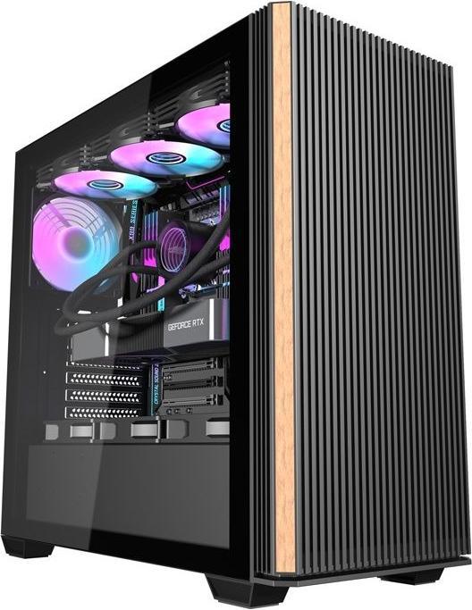 Darkflash Tech Darkflash DS900WS computer case (black) + 4 fans (ITX, ATX)