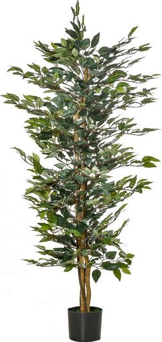 Swisshandel24 knstliche Pflanzen 150 cm knstlicher Ficus-baum  Kunstpflanze Zimmerpflanze Dekopflanze Bropflanze