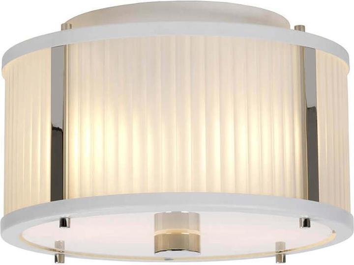 Actual product image Elstead Lighting Corona pendant light E27 double white satinised lacquered, polished (E27)
