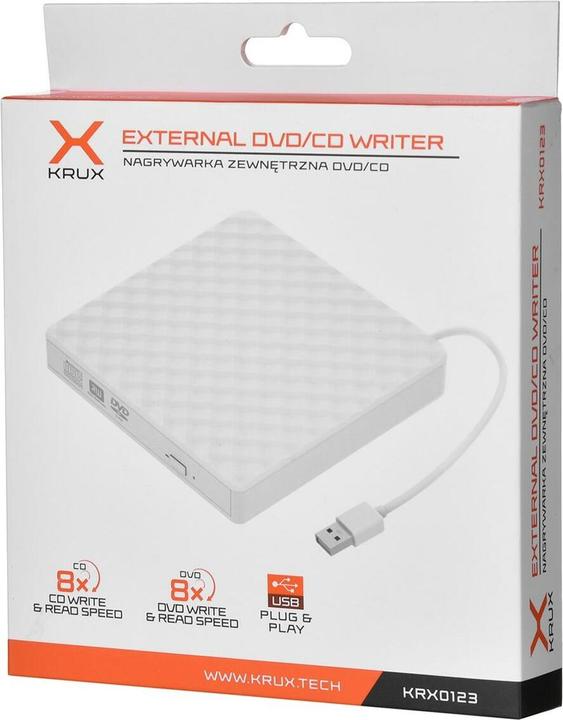 Produktbild Krux External DVD balta drive (DVD Laufwerk)