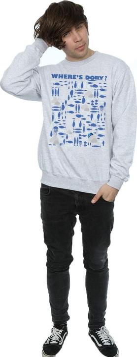 Actual product image Disney Mens Finding Dory Where's Dory? Sweatshirt (XL)