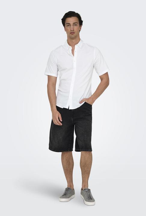 Produktbild Only & Sons Onsrobin Button Under Ss Stretch Shirt (S)