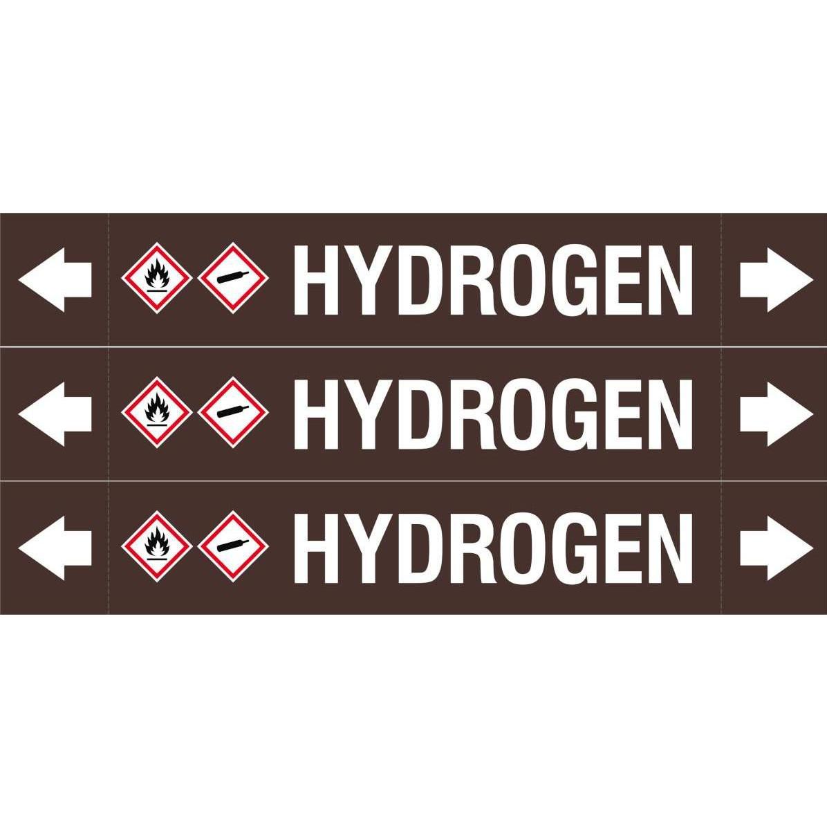 Brady ASME - Rohrmarkierer - Hydrogen (ASMEPM-37X230MM-HYDROGEN)