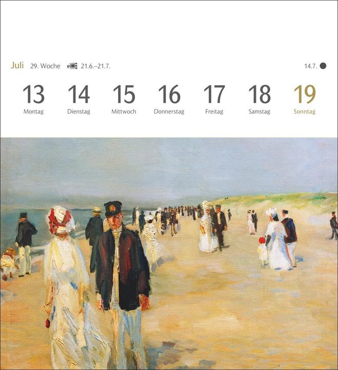 Produktbild Harenberg Kunstgenuss Postkartenkalender 2026 - Kalender mit 53 Kunstpostkarten