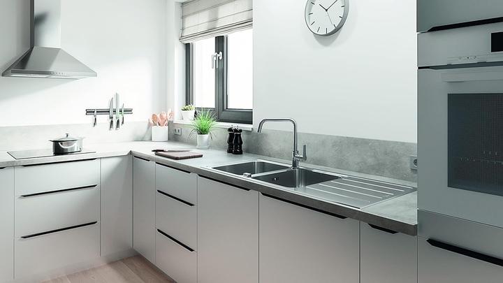 Productafbeelding Grohe Start QuickFix Küchenarmatur, hoher Auslauf, U-Form, schwenkbar, chrom