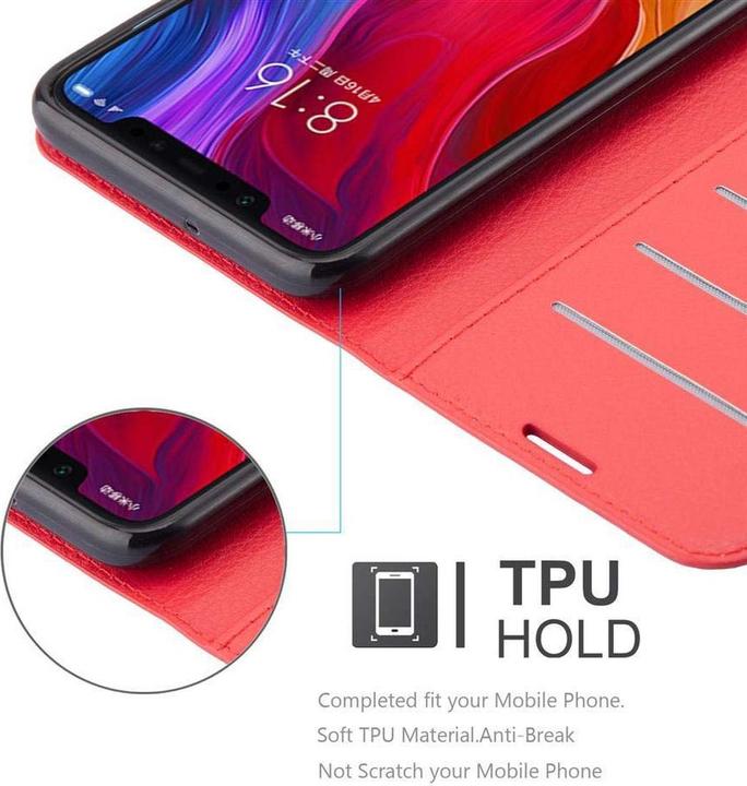 Actual product image Cadorabo Book with stand function cover (Mi 8)