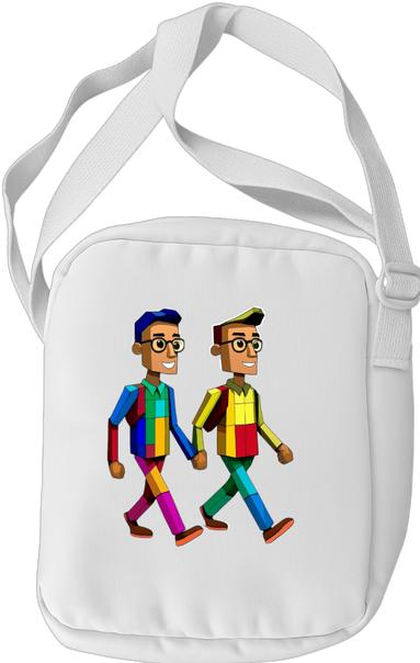 Produktbild Bügelbilder Schul & Freizeitsrucksack-Set Comic Cube Friends (15 l)