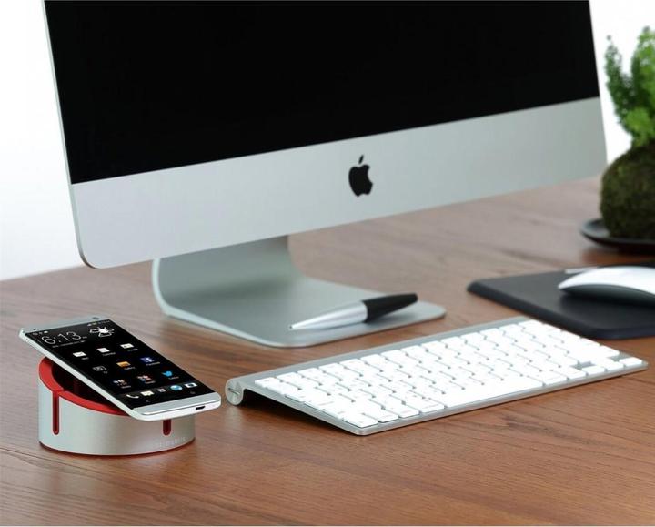 Immagine prodotto Just Mobile AluCup Grande - Cellulare/smartphone - lettore MP3 - Tablet/UMPC - Interno - Rosso - Si