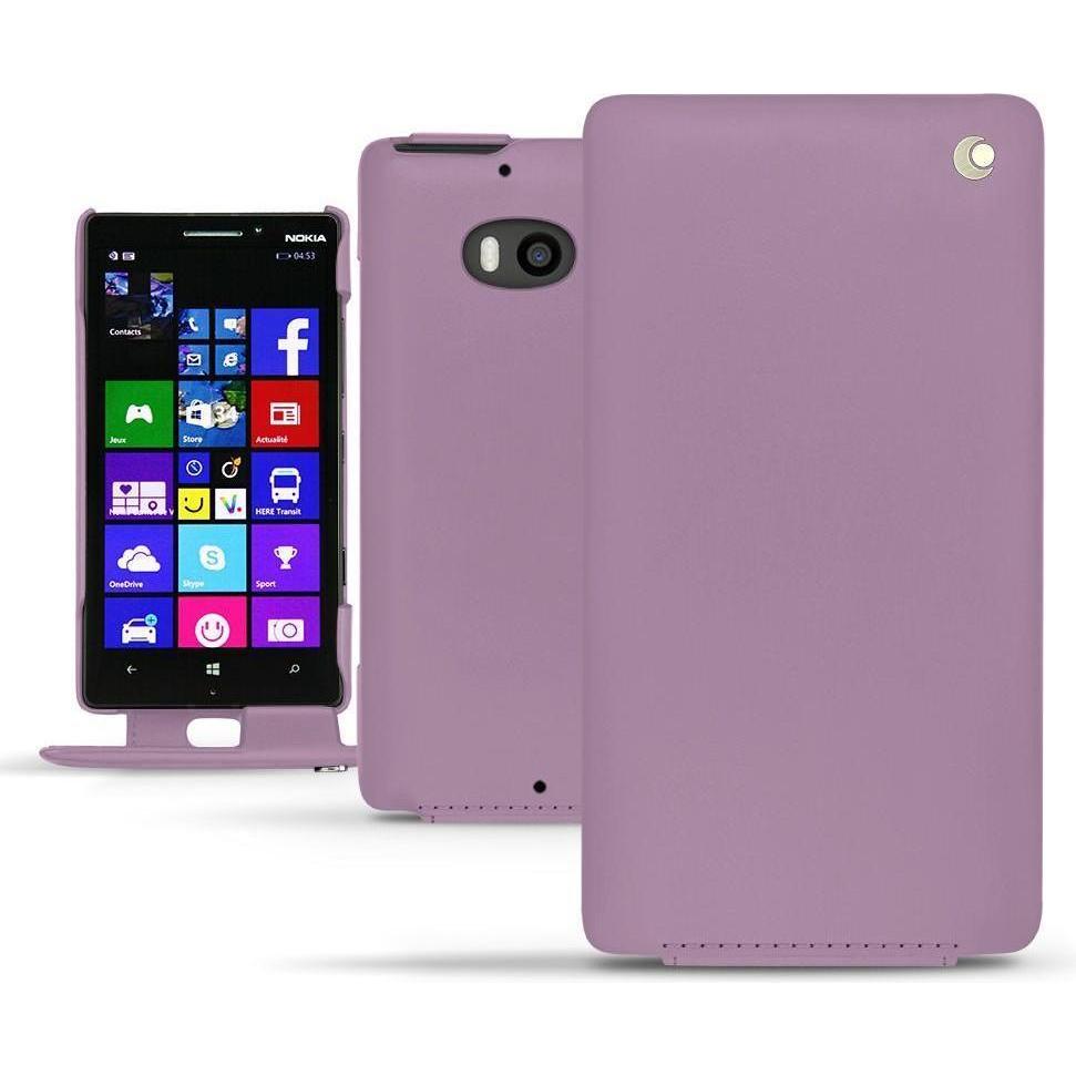 Noreve Lederschutzhülle vertikal (Nokia Lumia 930), Smartphone Hülle, Violett