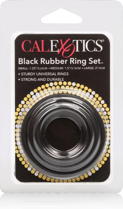 Produktbild CalExotics Black Rubber Ring Set (5.10 cm)