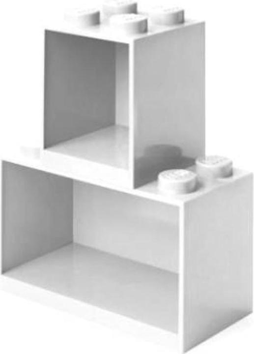 Actual product image LEGO Brick 4 & 8 zestaw półek 2 szt. białe