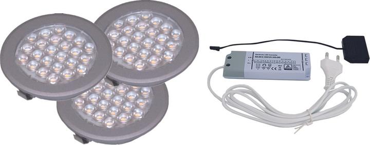Immagine prodotto L&S Kit di 3 lampade incassate/esterne LED Sunny II 12 V (75 lm)