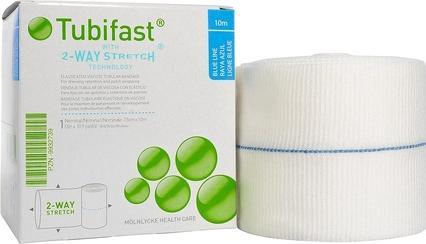 Actual product image Mölnlycke Schlauchbandage 7.5cmx10m blau