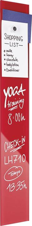 Actual product image Magnetoplan MAGNETOP. Design glass board 13400006 intense red 100x600mm (10 x 60 cm)