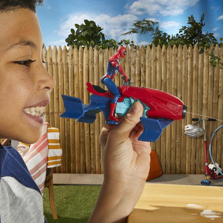 Actual product image Hasbro Spiderman Web Splashers Vehicle Spider-Man Jet Splasher