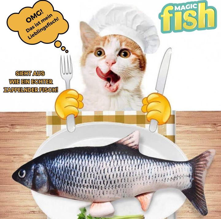 Actual product image Best direct Magic Fish (Plush toy cat)