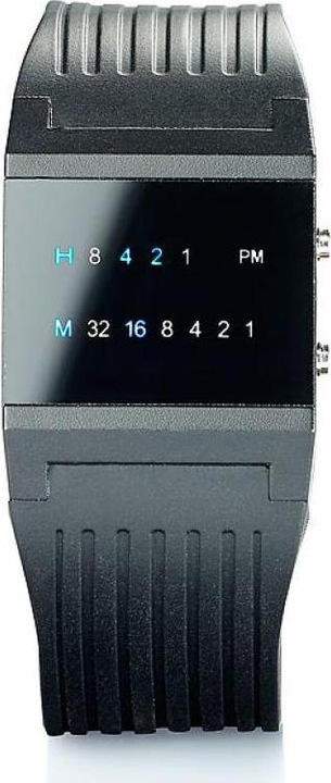 St. Leonhard Binär-Armbanduhr "Future Line" für Herren (Digitaluhr)