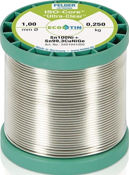 Actual product image Felder Lottechnik ISO-Core Ultra-Clear Sn100Ni+ (Solder)