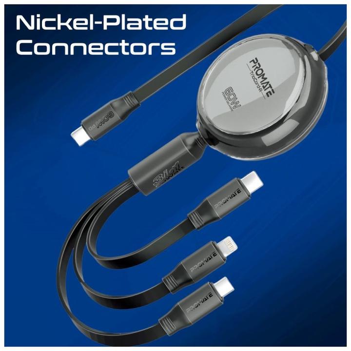 Image du produit ProMate TrioCord-R (1.10 m, USB 3.0, 60 W)