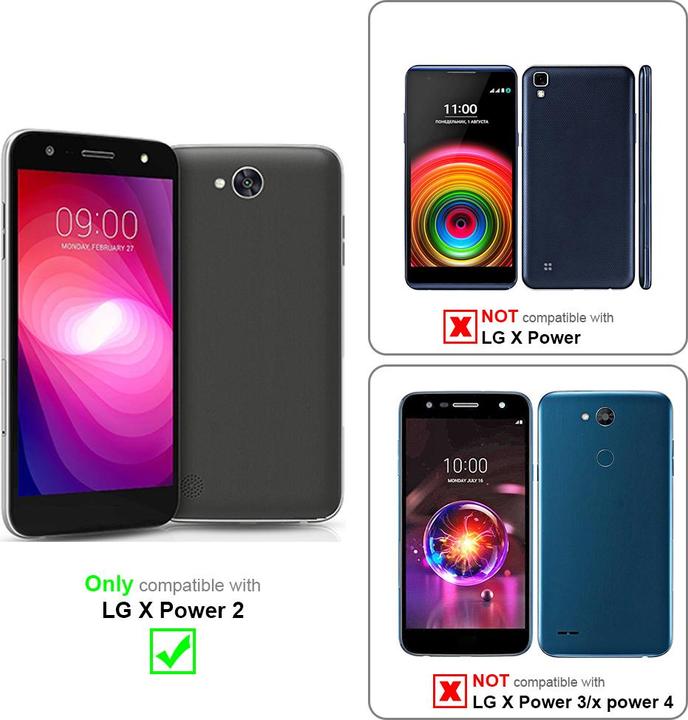 Actual product image Cadorabo Chain case for LG X POWER 2 necklace cover adjustable