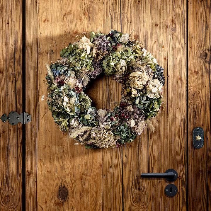 Actual product image VEG and the City Advent wreath dried flowers wild - without candles (45 cm)