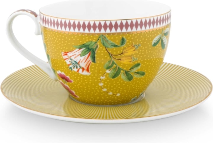 Produktbild PIP Studio La Majorelle Tasse mit Untertasse gelb 0,28 l Set2 (280 ml, 1 x)