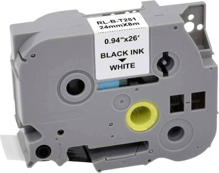 Produktbild Renkforce Schriftband RF-LT-BTZe251 Kompatibel ersetzt Brother TZe-251 24 mm B (2.40 cm, Grau)