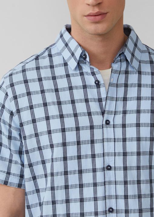 Image du produit S.Oliver Hemd Regular Fit: Kariertes Kurzarmhemd mit Struktur (L)