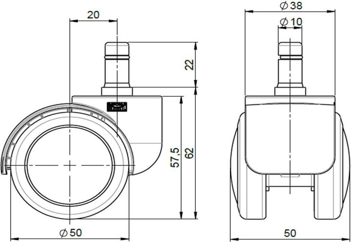 Produktbild Hjh Office 5x ROLO FREE 10mm/50mm