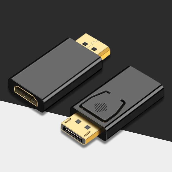 Immagine prodotto Hermex Adattatore Displayport a HDMI Adattatore DP a HDMI DP maschio HDMI femmina (HDMI, 2.40 cm)