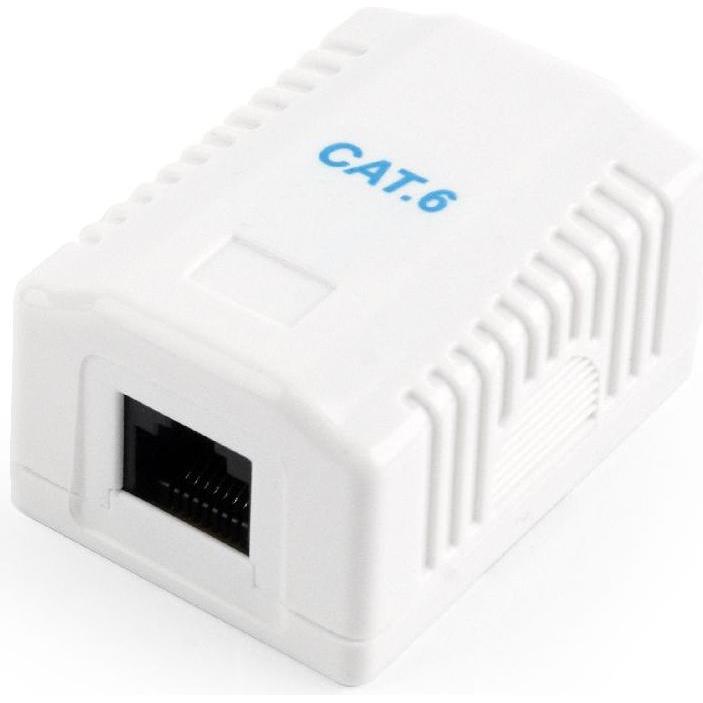 Gembird NCAC-1U6-01 CAT6 UTP mount box, Elektronikzubehör + Gehäuse, Weiss