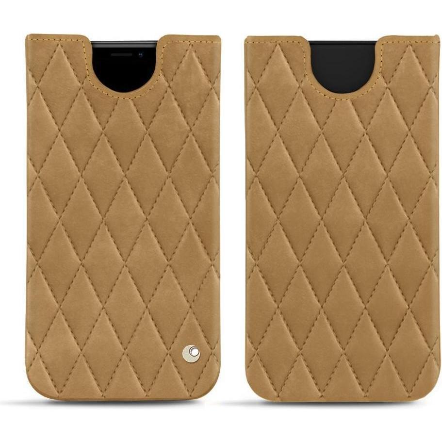 Noreve Lederschutzhülle (Apple iPhone XS Max), Smartphone Hülle, Braun