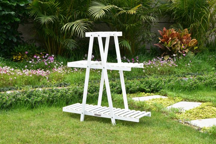 Image du produit Needs&Wants Blumenregal "Bloomy1" mit 3 Etagen, Fichte (weiss)