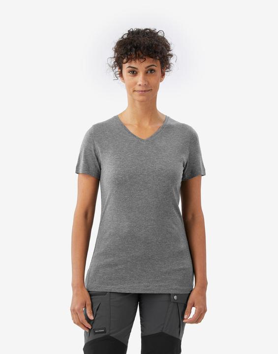 Forclaz Merinoshirt Damen kurzarm Lyocell - Merino Fresh grau