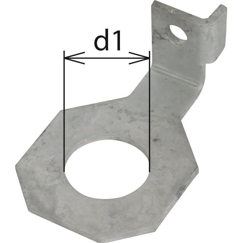 Dehn Anschlussbügel IF1 abgewinkelt 923330, SAT Zubehör